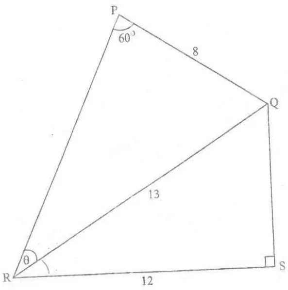 Diagram for Pure Mathematics Paper 1 June 2014 Question 1601
