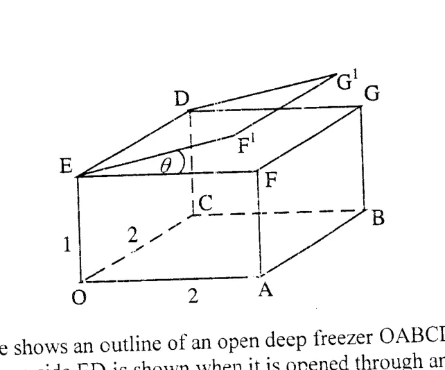 Diagram for Pure Mathematics Paper 2 June 2008 Section a, Question 7