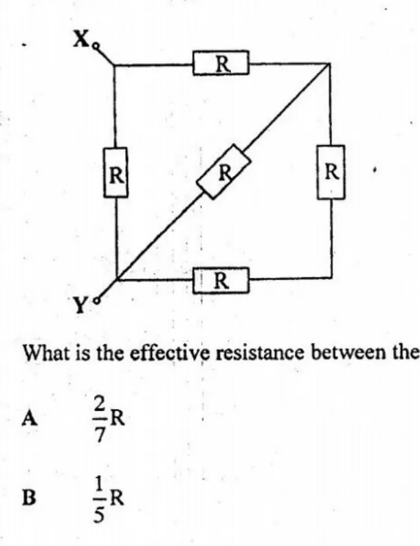 Diagram for Physics Paper 1 November 2003 Question 16