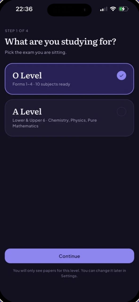 Choosing O Level or A Level